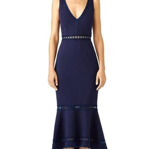 Nicholas Plunging Navy Dress sz US 4
